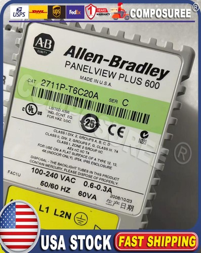 Allen bradley 2711p t6c20a - bradley, /c